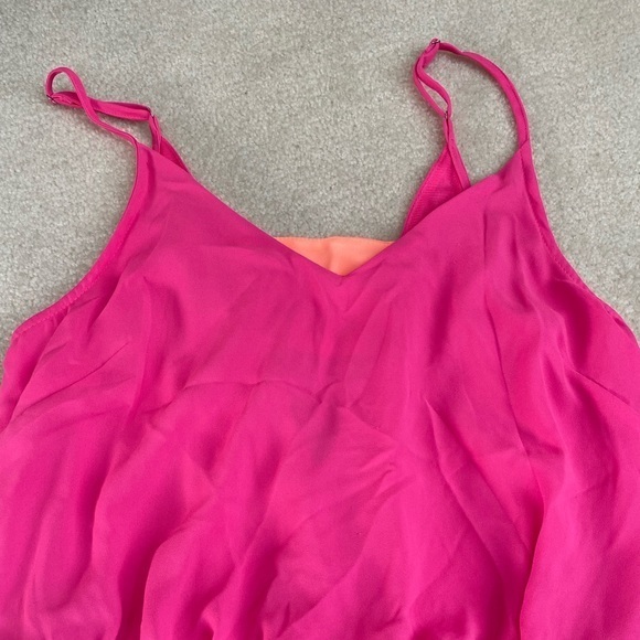 Barbie Pink Chiffon Romper Size Medium - Picture 3 of 5